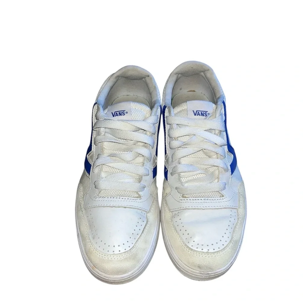 VANS Lowland Cc Court White Baja Blue VN0A4TZY4GU Men's Size 9